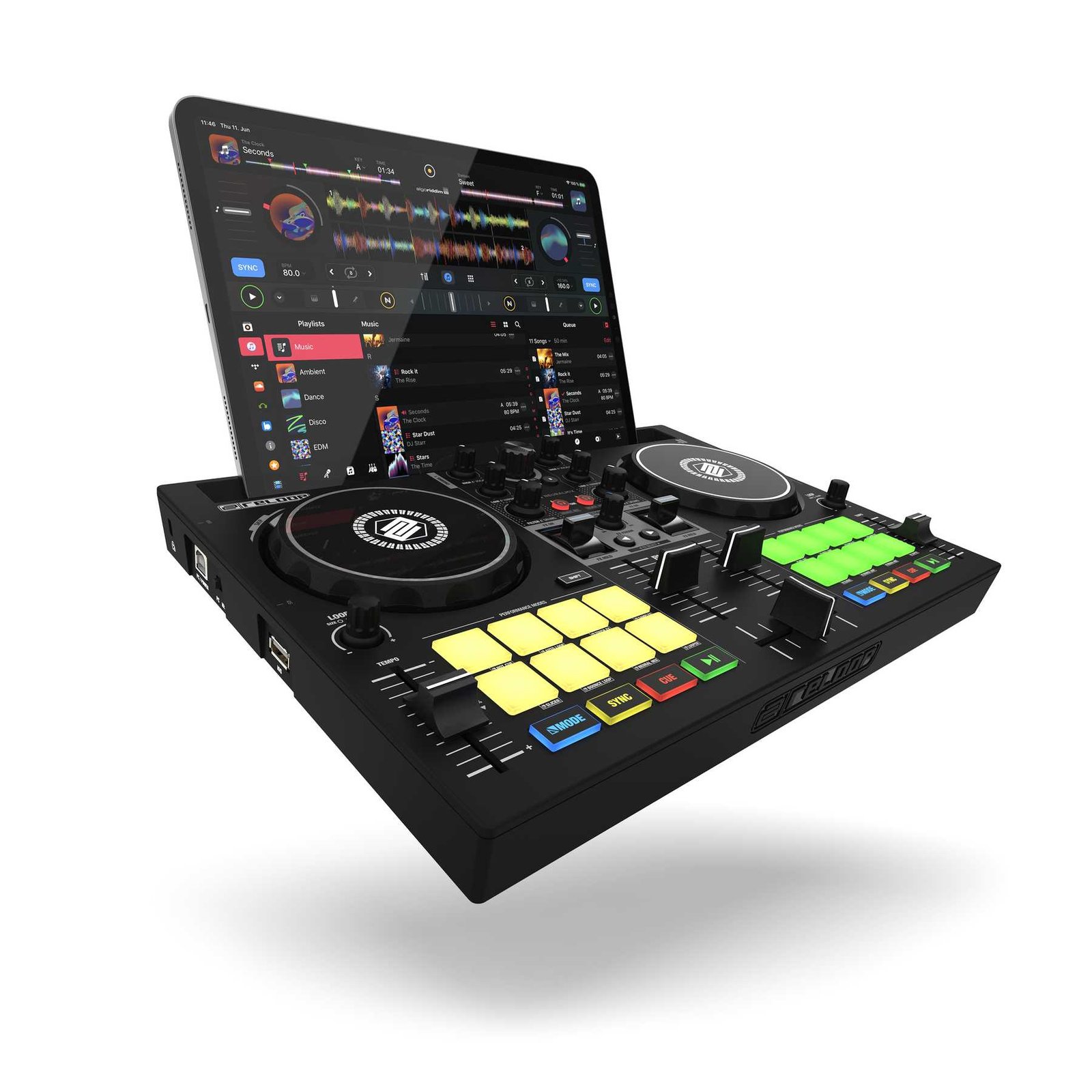 Reloop Buddy Compact 2-Deck Djay Controller for iOS/ iPad OS/ Android/ Mac & PC - Image 10