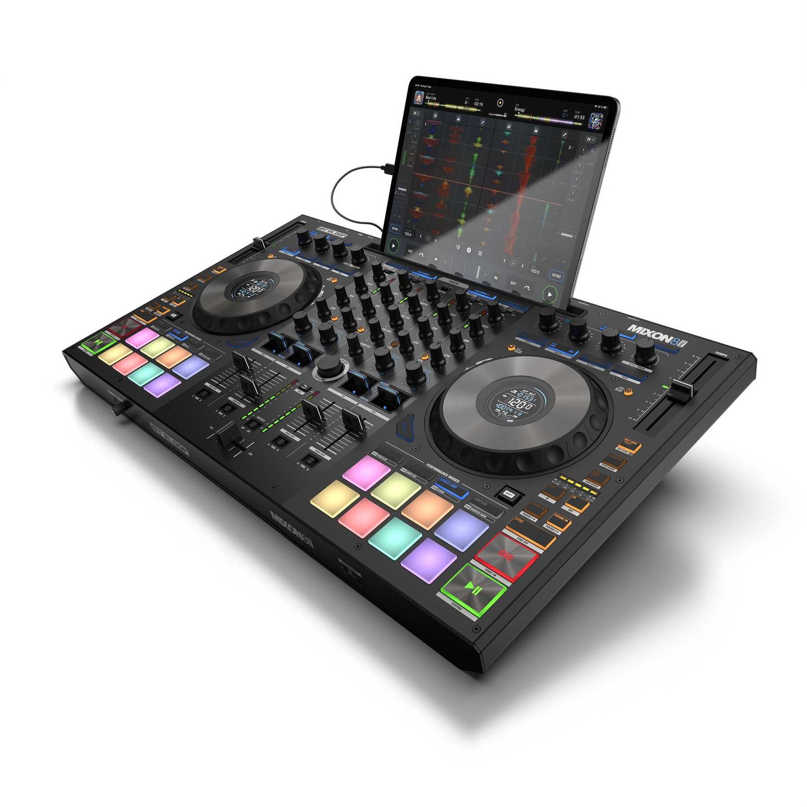 Reloop Mixon 8 Pro 4-channel Professional Hybrid Dj Controller for Serato DJ Pro & Algoriddim Djay Pro - Image 4