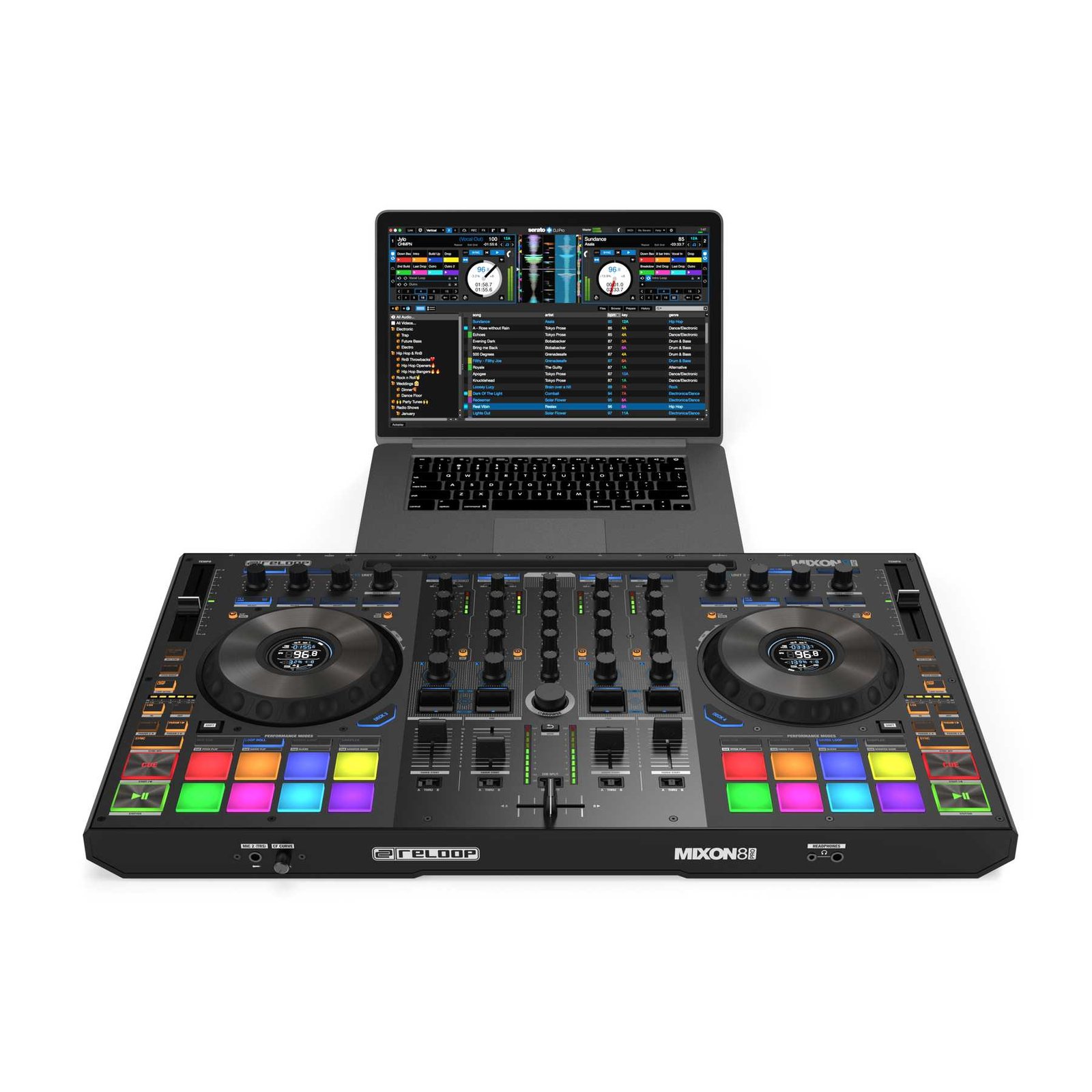 Reloop Mixon 8 Pro 4-channel Professional Hybrid Dj Controller for Serato DJ Pro & Algoriddim Djay Pro - Image 9