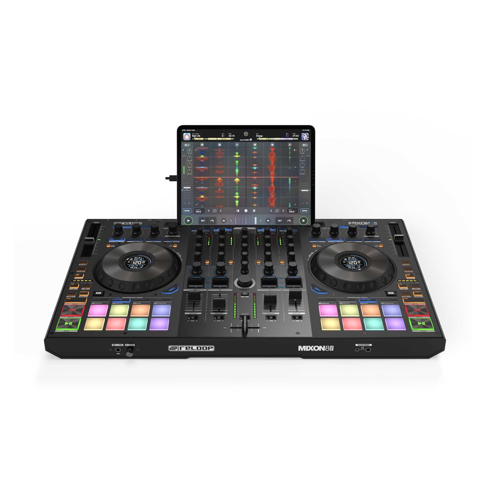 Reloop Mixon 8 Pro 4-channel Professional Hybrid Dj Controller for Serato DJ Pro & Algoriddim Djay Pro - Image 10