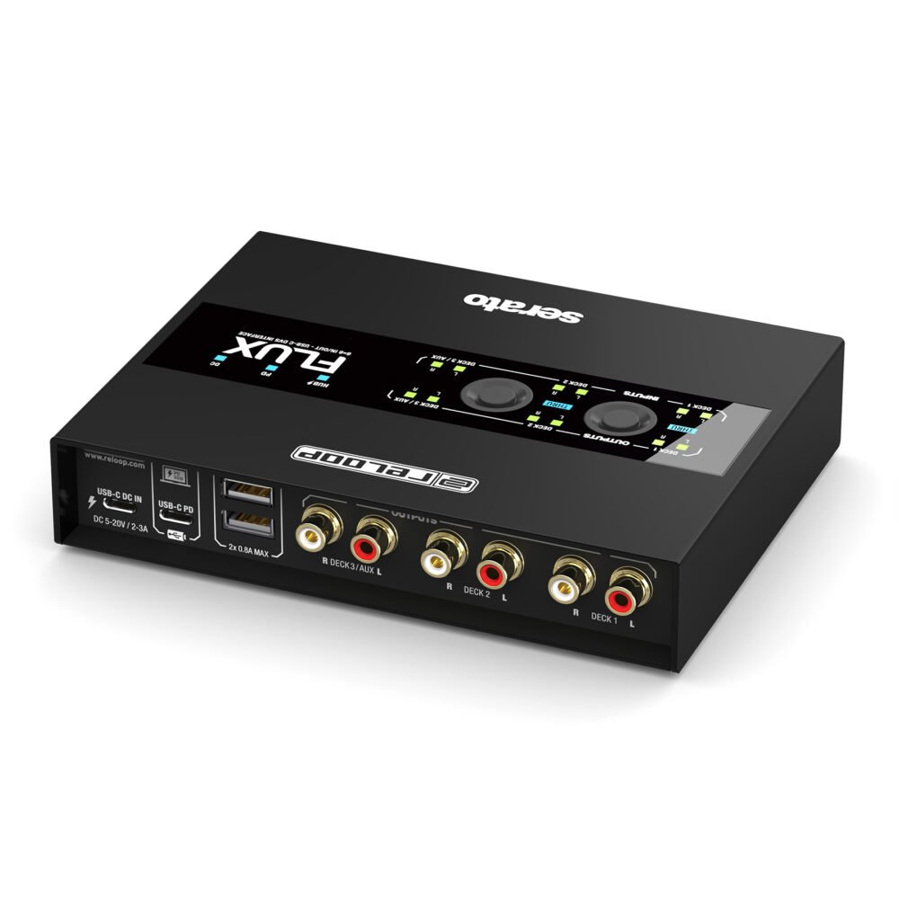 Alternative view of Reloop Flux 6x6 IN/OUT USB-C DVS Interface for Serato DJ Pro
