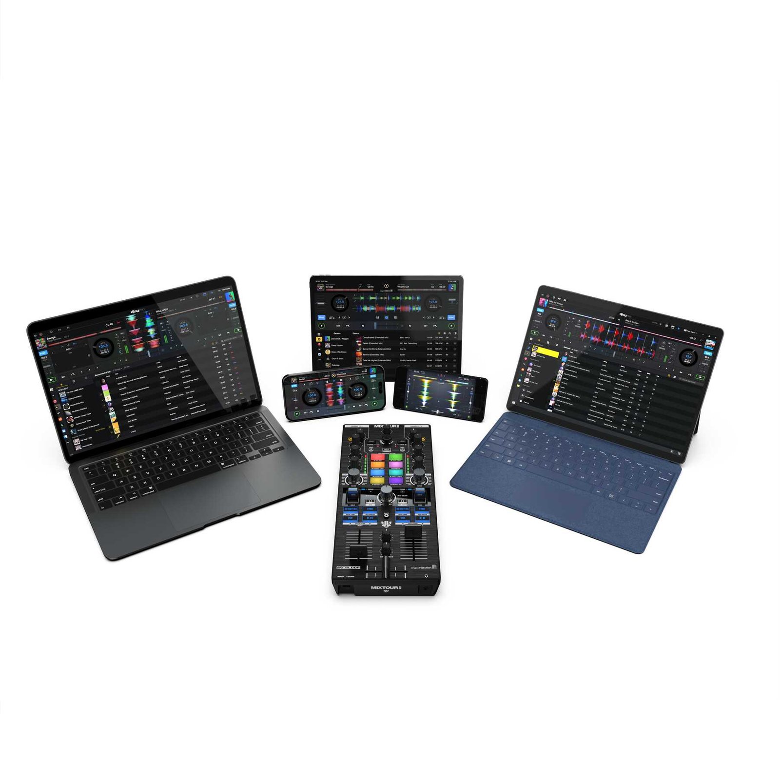 Reloop Mixtour Pro Portable Performance 4-Deck All-In-One DJ Controller - Image 6