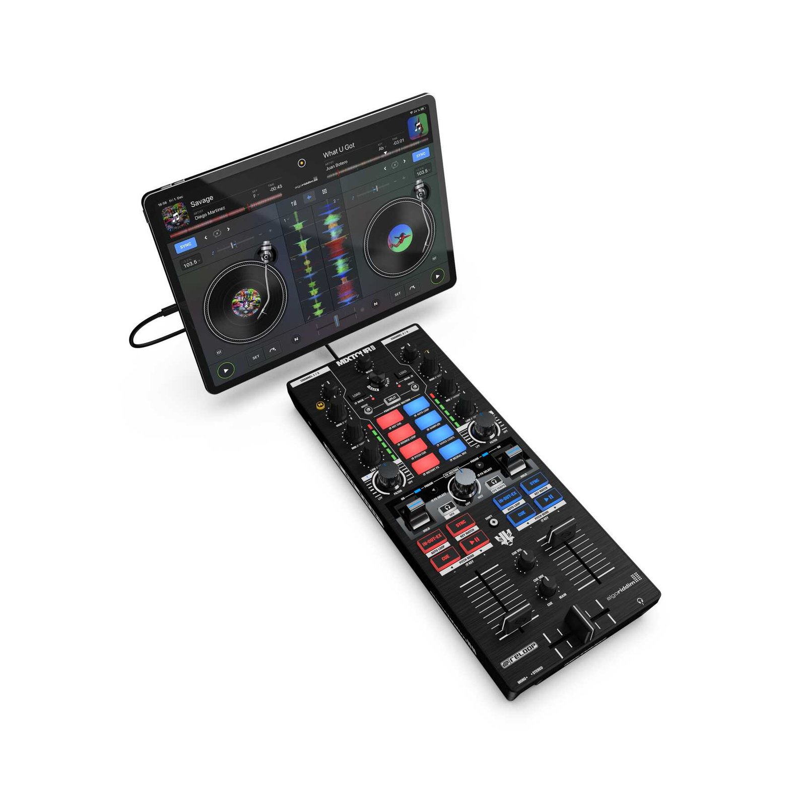 Reloop Mixtour Pro Portable Performance 4-Deck All-In-One DJ Controller - Image 8