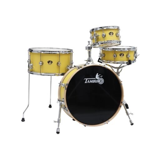Tamburo GIG Pro Series Compact 4-piece Drum Set - Yellow