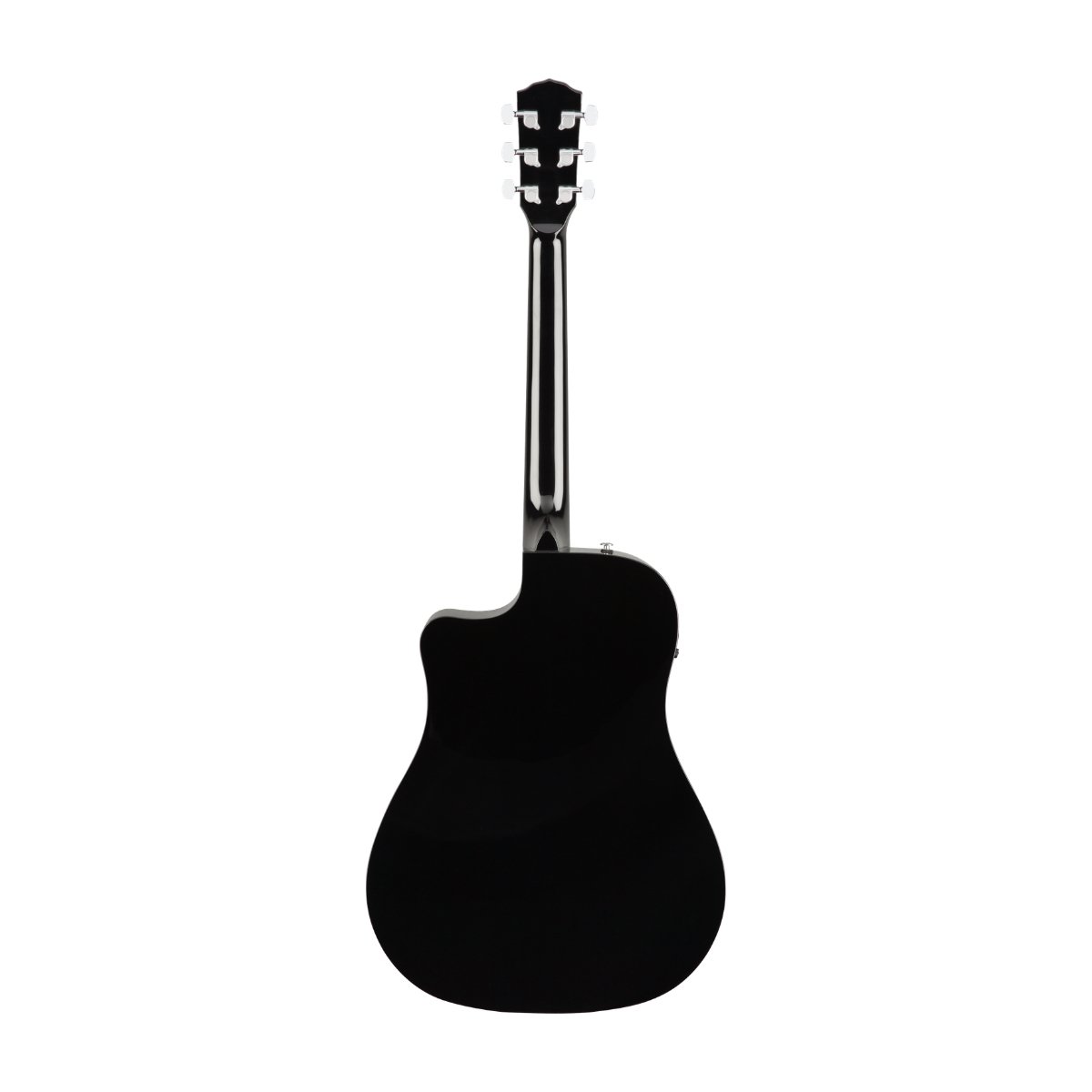 Fender CD-60SCE Dreadnought, Walnut Fingerboard, Black - Image 2