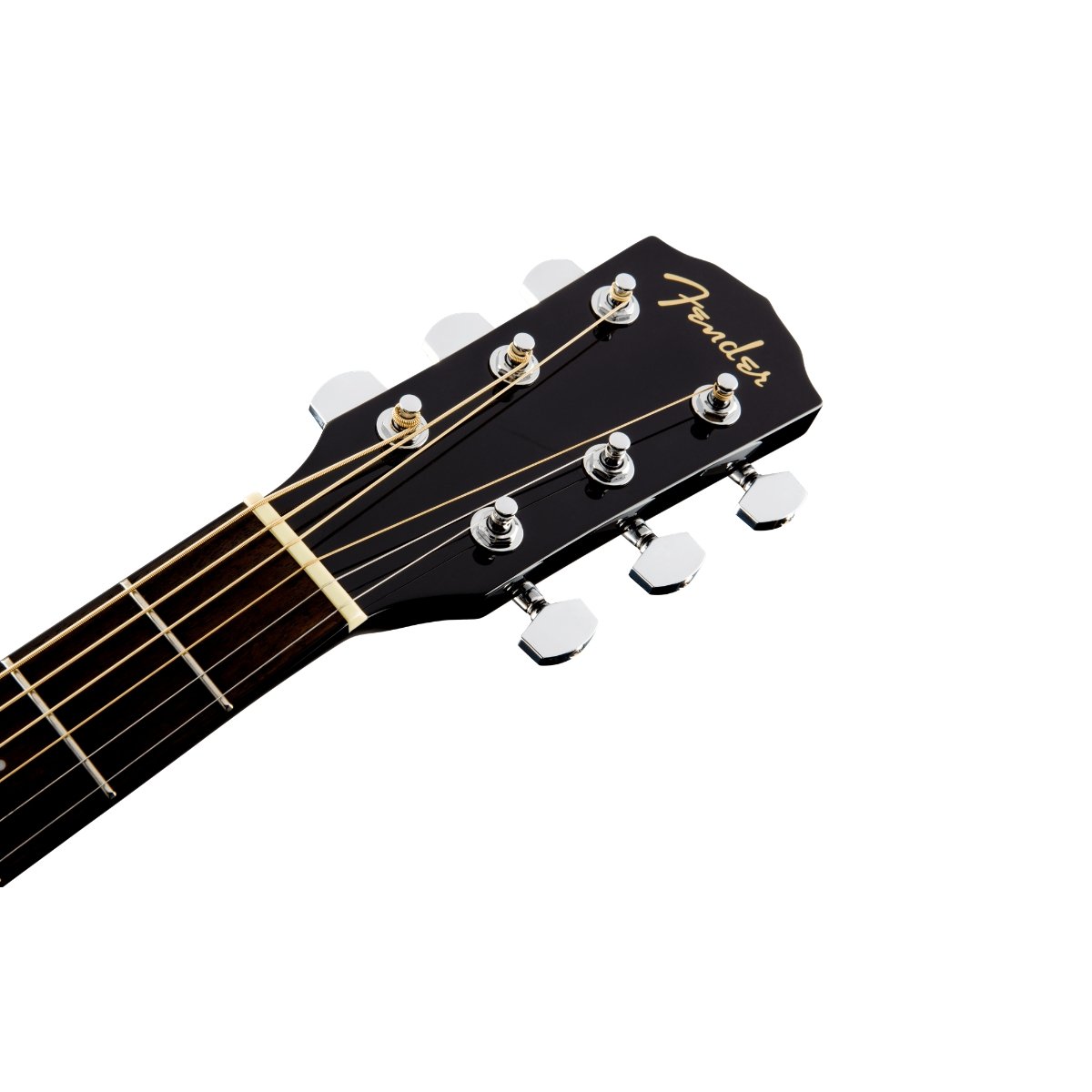 Fender CD-60SCE Dreadnought, Walnut Fingerboard, Black - Image 7