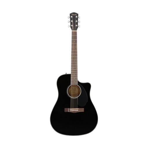 Fender CD-60SCE Dreadnought, Walnut Fingerboard, Black