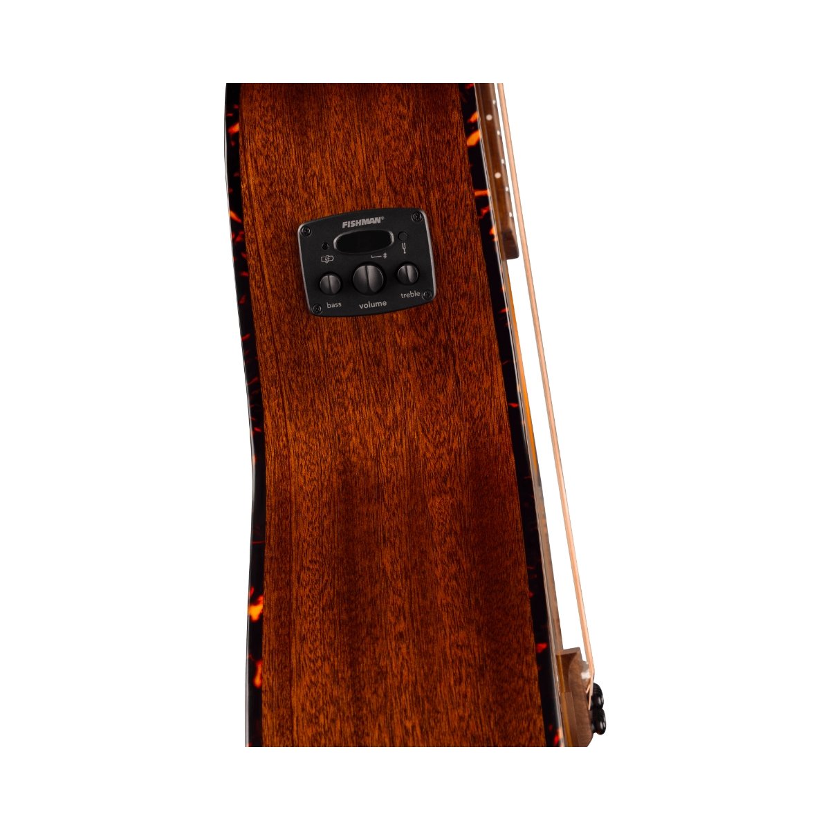 Fender California Deluxe Villager™ E, Walnut Fingerboard, Honey Sunburst - Image 4