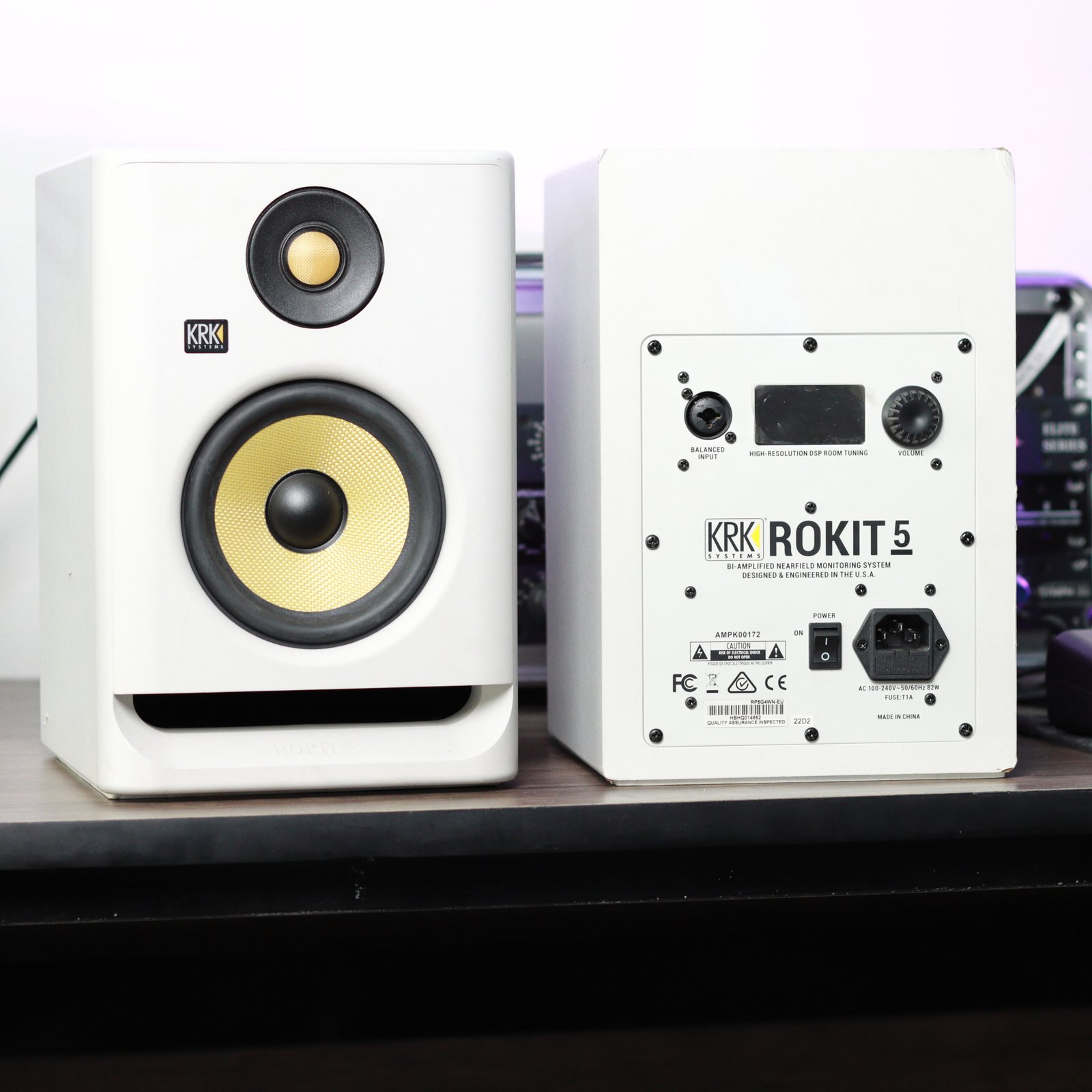 KRK ROKIT 5 Gen4 Studio Monitor – White, Pair (Used, Good Condition) - Image 5