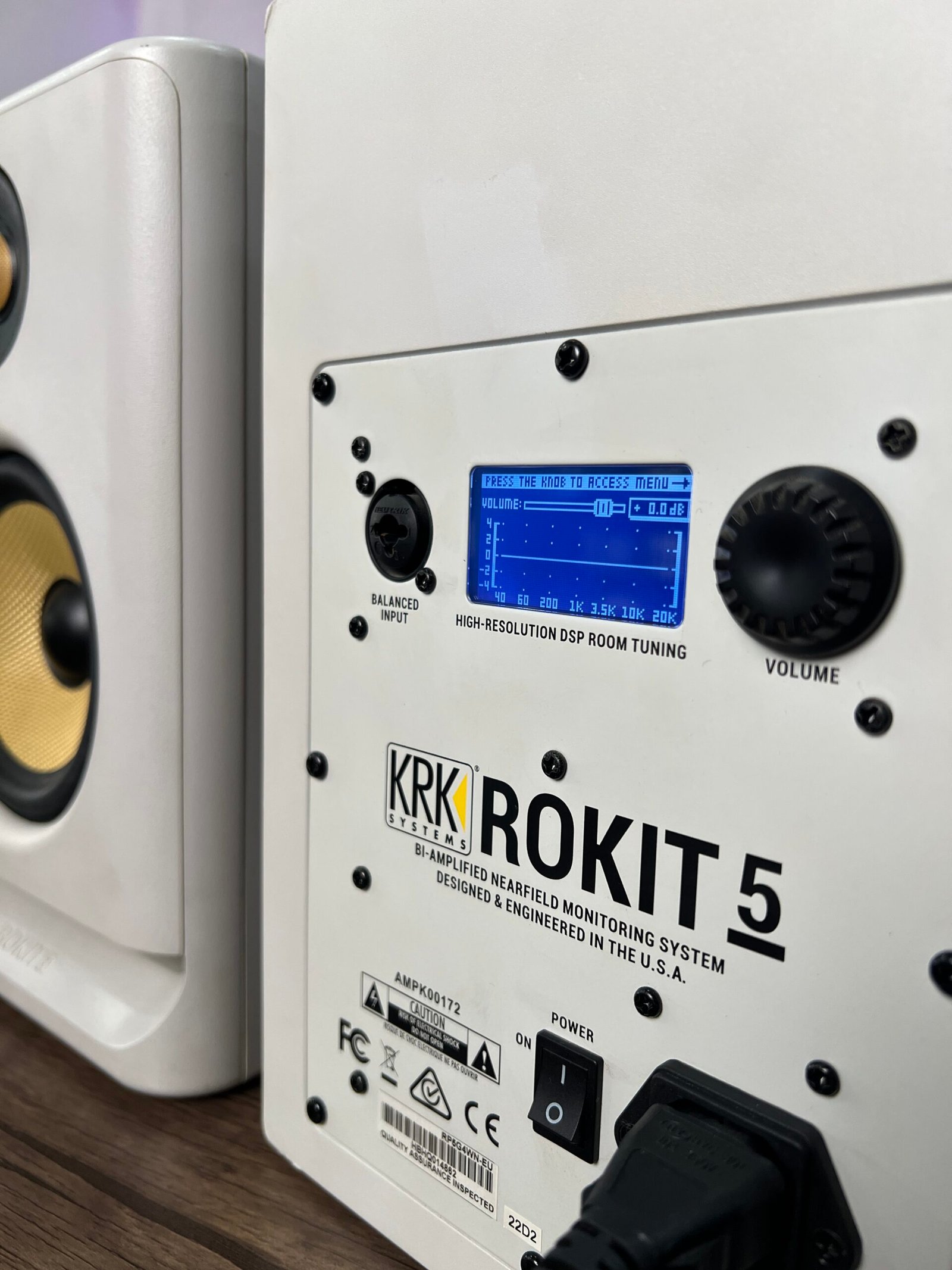 KRK ROKIT 5 Gen4 Studio Monitor – White (Used, Good Condition, Pair) - Image 6