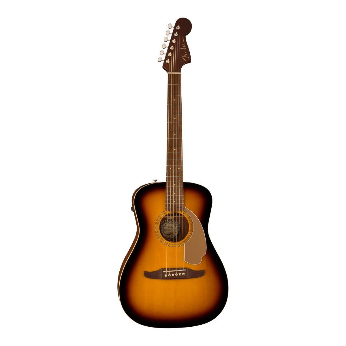Fender Malibu Player, Walnut Fingerboard, Gold Pickguard, Sunburst - Image 3