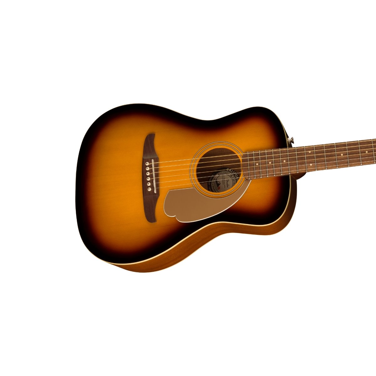 Fender Malibu Player, Walnut Fingerboard, Gold Pickguard, Sunburst - Image 4
