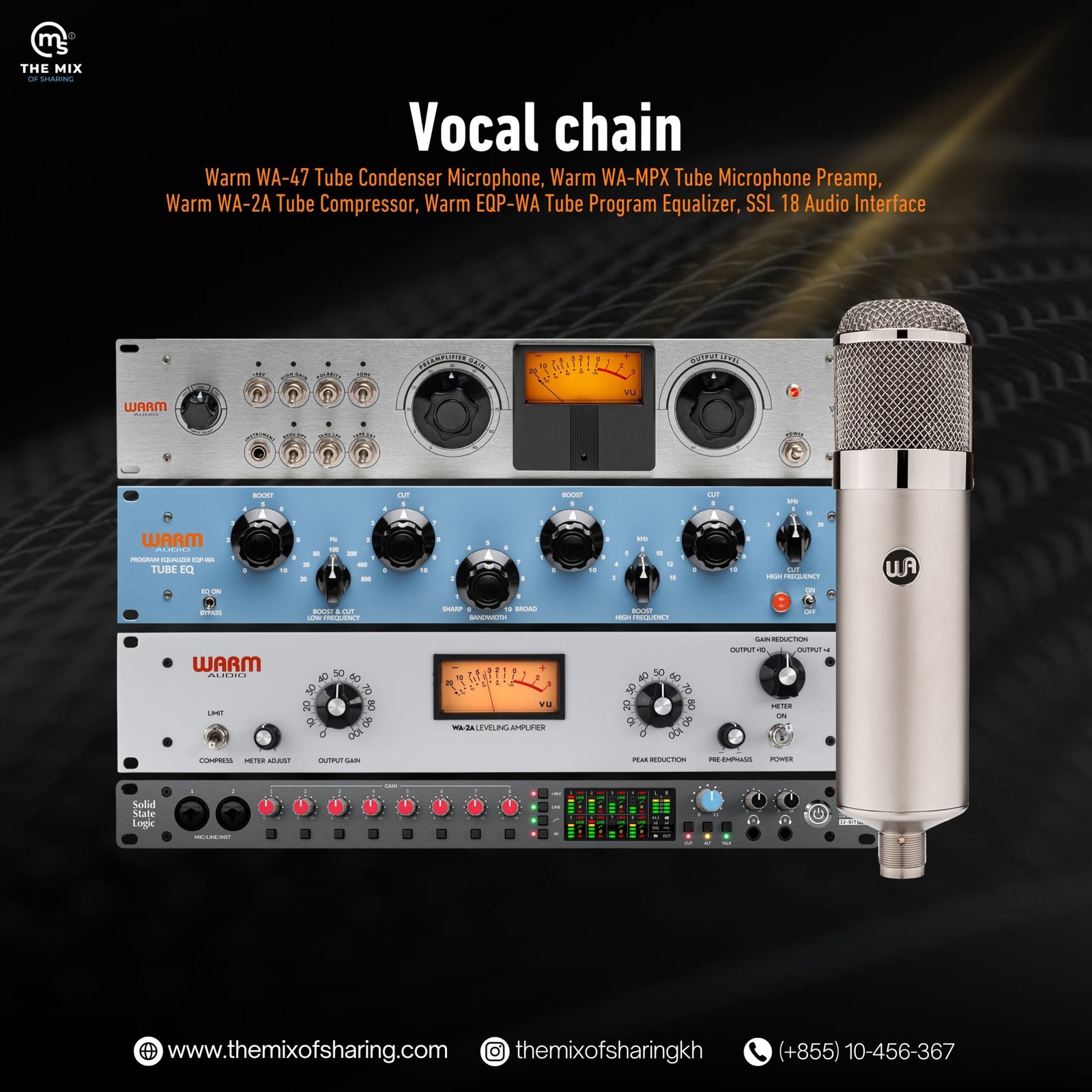Warm Audio WA-47 Vocal Chain