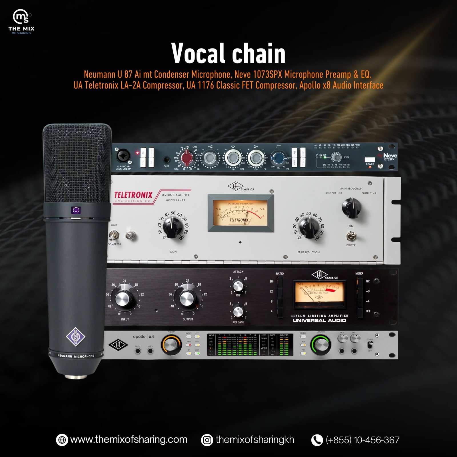 Neumann U 87 Ai mt Vocal Chain