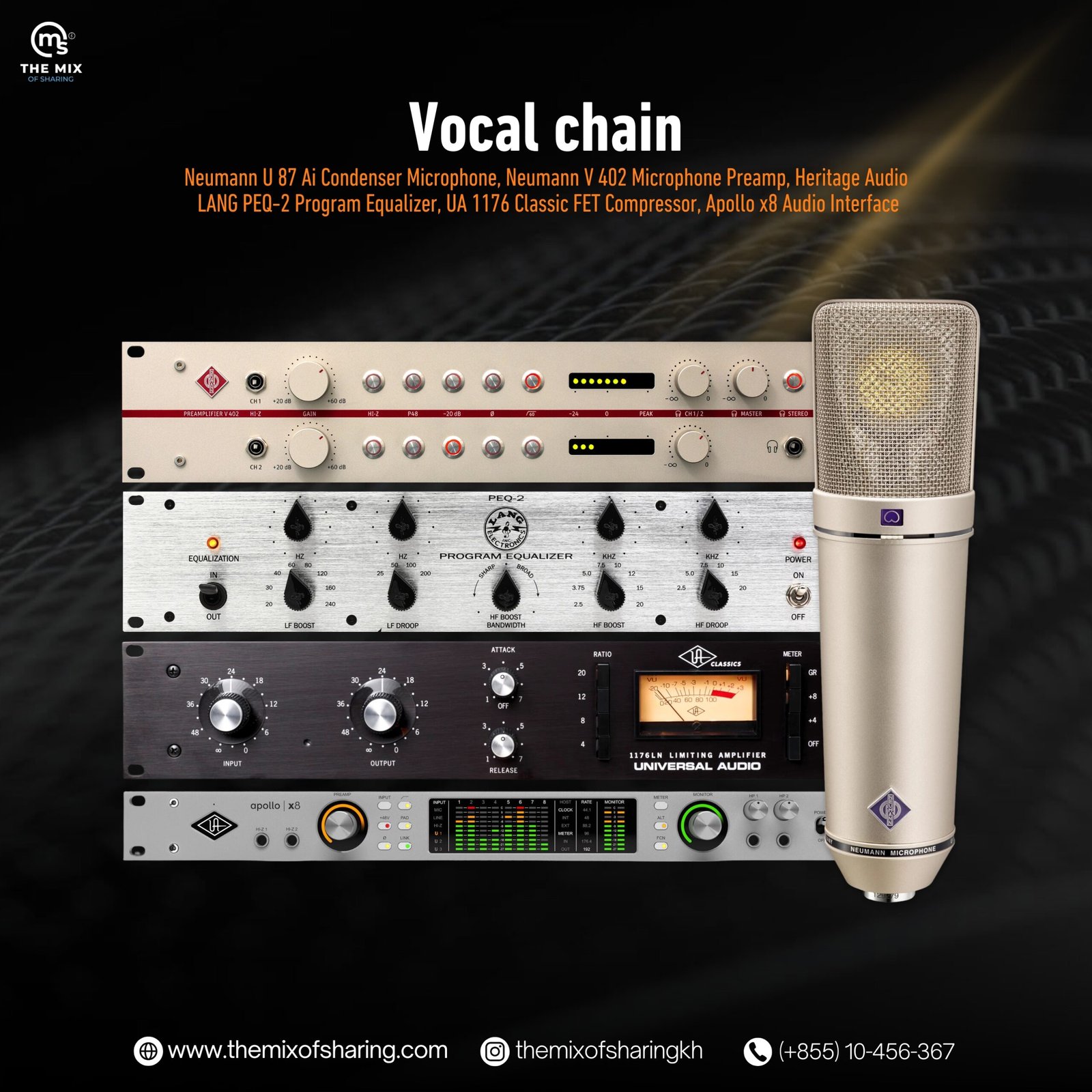 Neumann U 87 Ai Vocal Chain