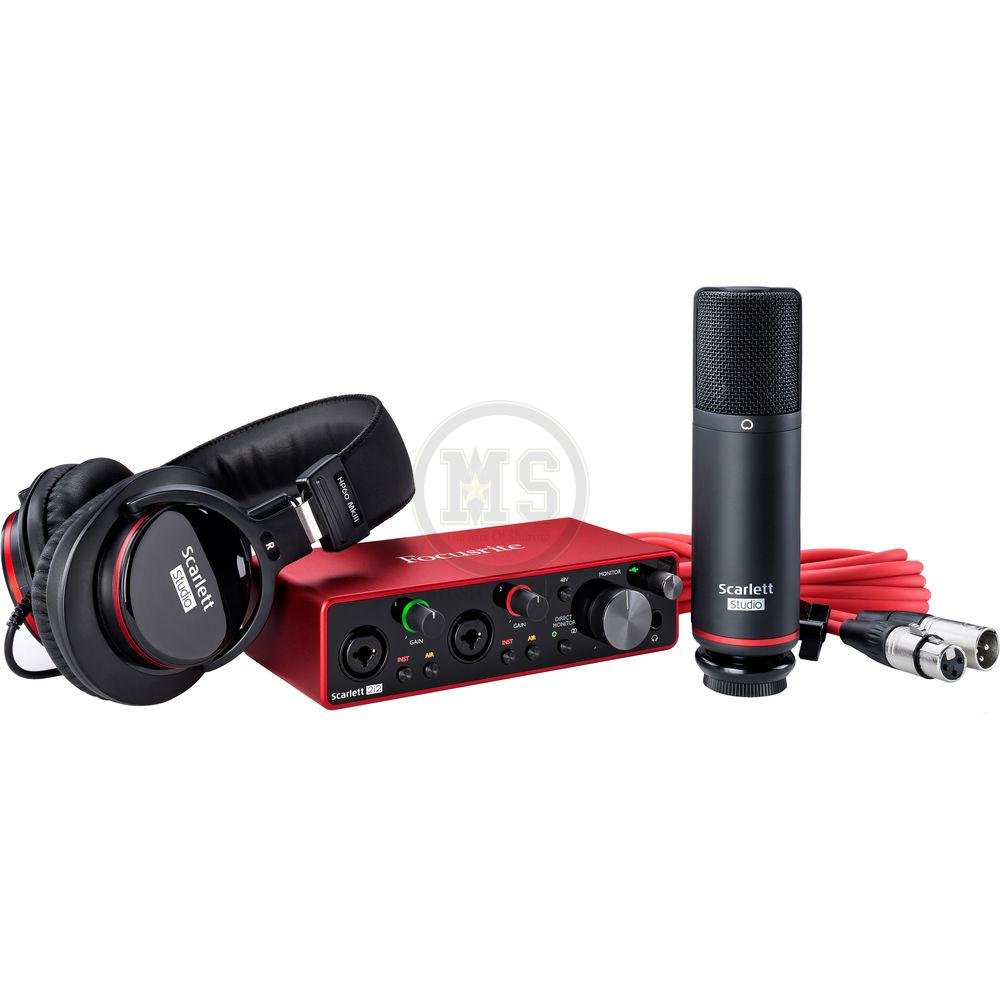 Focusrite Scarlett 2i2 Studio 3rd Gen Recording Bundle - The Mix Of Sharing  (MS)